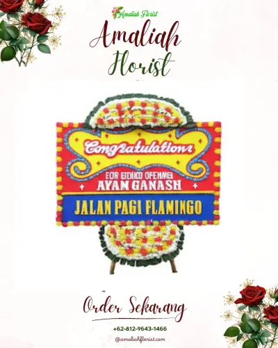 Bunga Papan Congratulation di Benowo